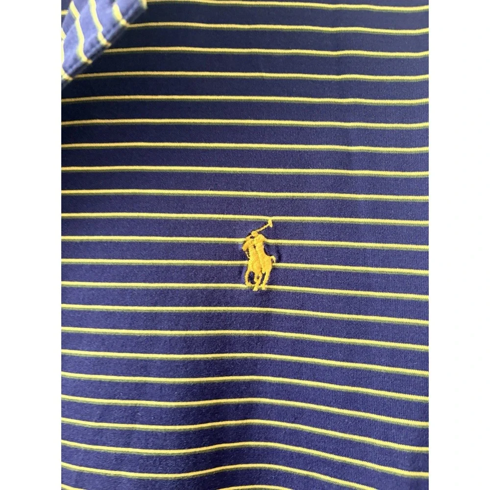 Polo Golf by Ralph Lauren Men's Striped Pima Cotton Polo Shirt Size L
